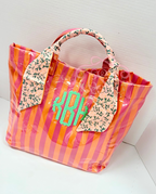 Striped Tote Bag + Scarf