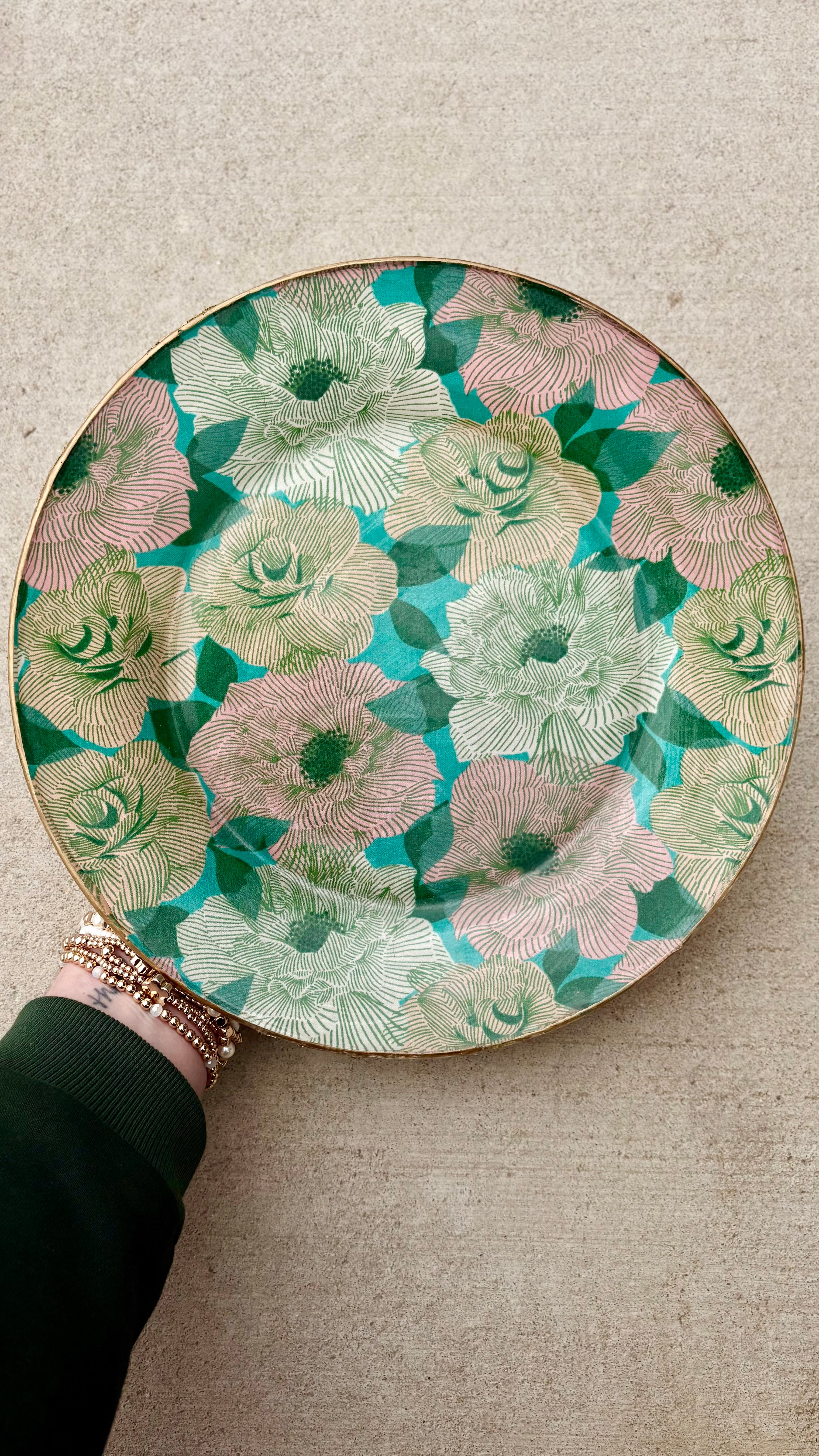 Teal Camellia Parlor